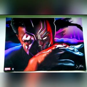 BLACK PANTHER T'Challa WARRIOR KING Print Only 100 Made Limited Edition Vaulted